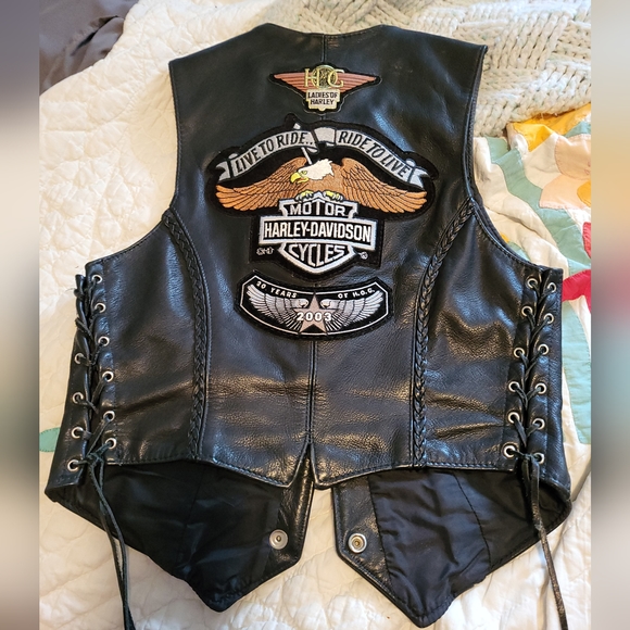 Harley-Davidson Jackets & Blazers - Harley-Davidson womens leather vest